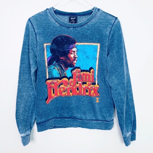 Bravado Tops - BRAVADO Jimi Hendrix Sweatshirt S Blue Burnout